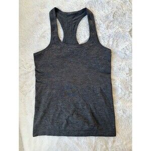 Lululemon Swiftly Tech Running Tank Top Sz 4 Dark Grey Women